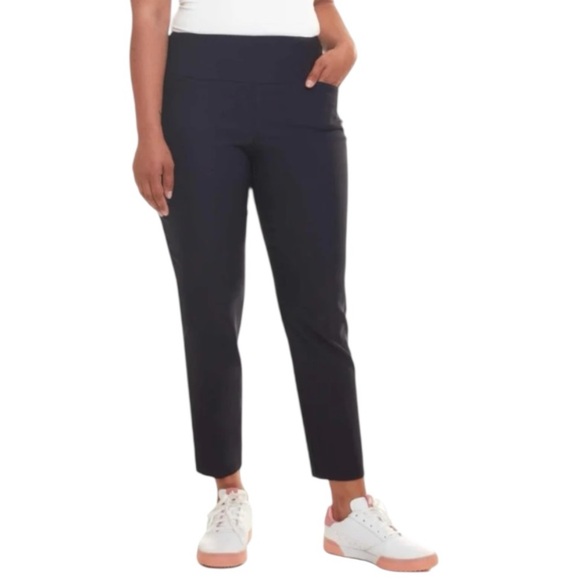 Swing Control Navy Blue Women’s Golf Pants,Slim Fit, Stretchy,Tummy Control,Sz.8 - Picture 1 of 15